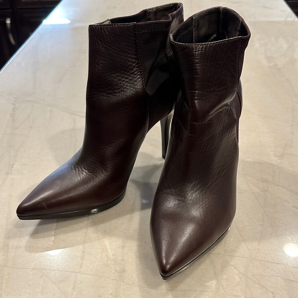 Calvin Klein Rich Brown Heeled Boots
